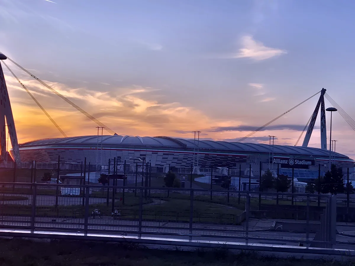 Lo stadio visto dalla zona della Casina del Grillo
