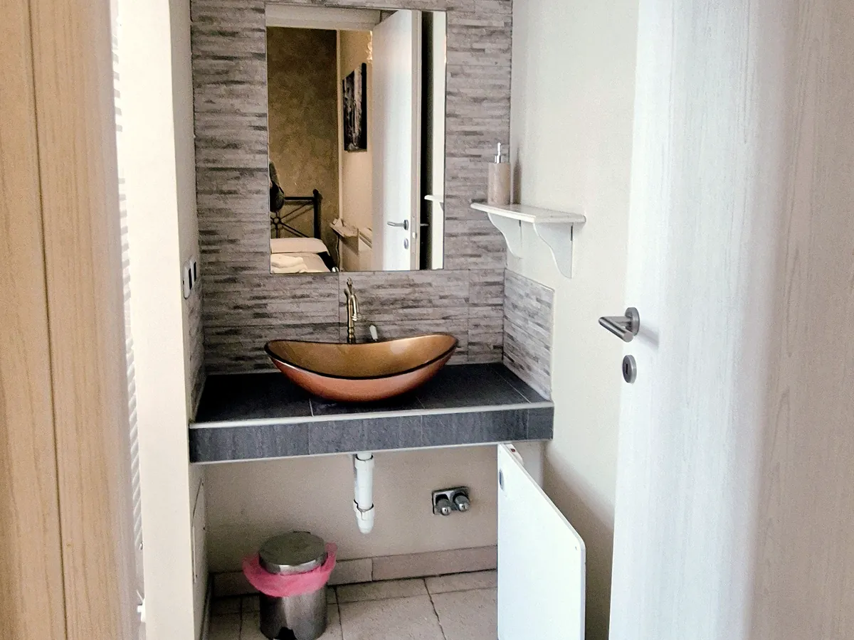 Il lavabo del bagno